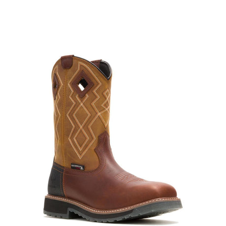 Wolverine Rancher Pro Hyprest Nano-Toe Pull-On Wellington Work Boot Cashew W251013 Medial Image