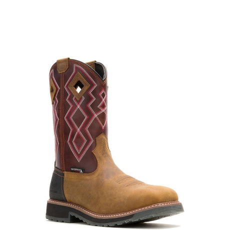 Wolverine Rancher Pro Hyprest Nano-Toe Pull-On Wellington Work Boot Rust W251014 Medial Image