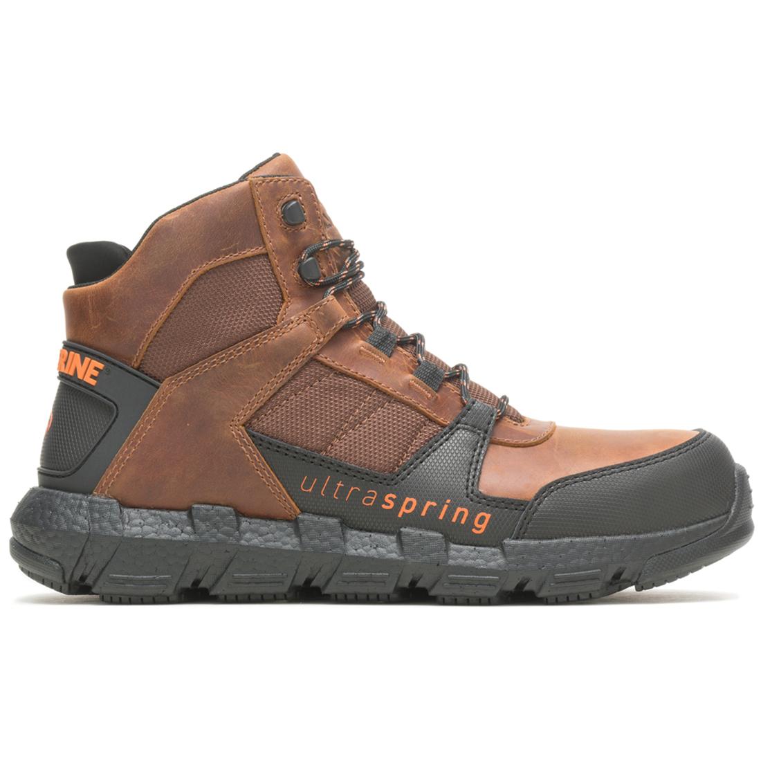 Wolverine Rev Vent UltraSpring™ DuraShocks® Mid CarbonMax® Work Boot – Tobacco Profile View