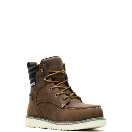 Wolverine Trade Wedge Women’s Moc-Toe 6" Soft-Toe Work Boot Soft-Toe,W230045 Medial Image