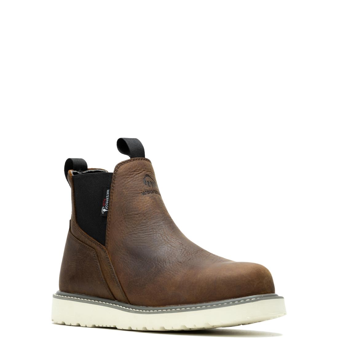 Wolverine Trade Wedge Soft-Toe Waterproof Romeo Work Boot Soft-Toe,W230040 Medial Image