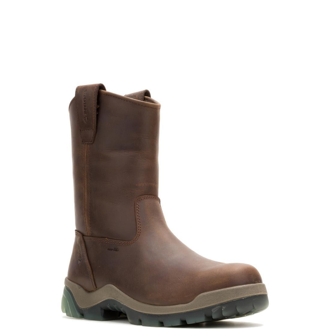 Wolverine Vantage Hyprest FT CarbonMax Pull-On Work Boot Brown W251012 Medial Image