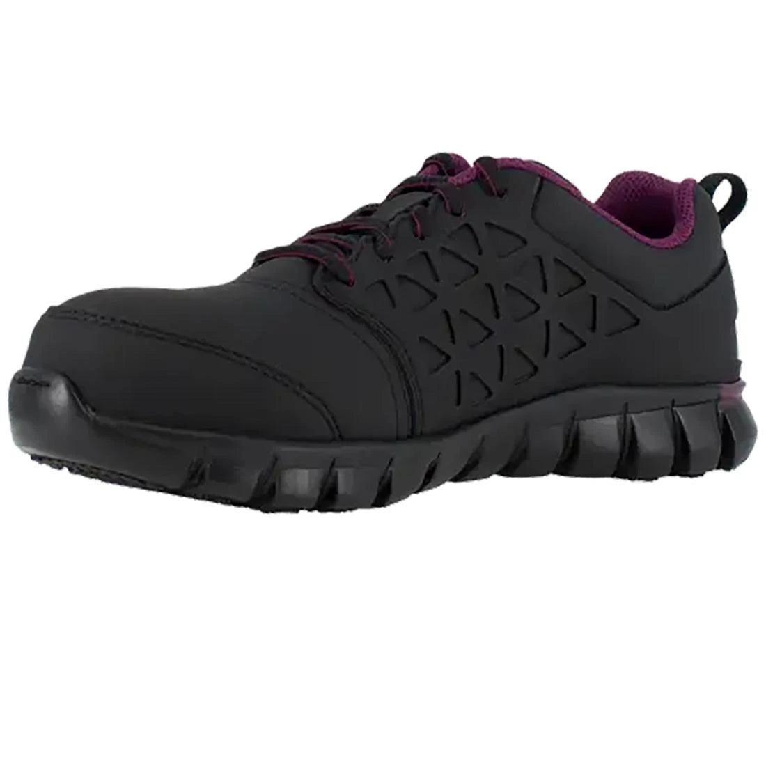 Women's Sublite Cushion Composite-Toe Athletic Work Shoe Black/Plum