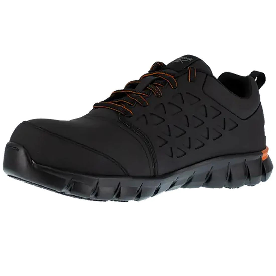 Sublite Cushion Composite-Toe Athletic Work Shoe Black/Orange
