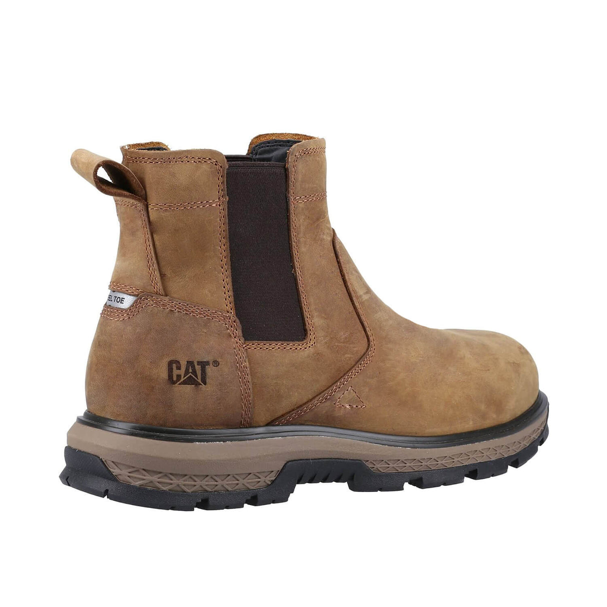Caterpillar Exposition Soft-Toe Chelsea Boot Light Brown P51060 Heel Image