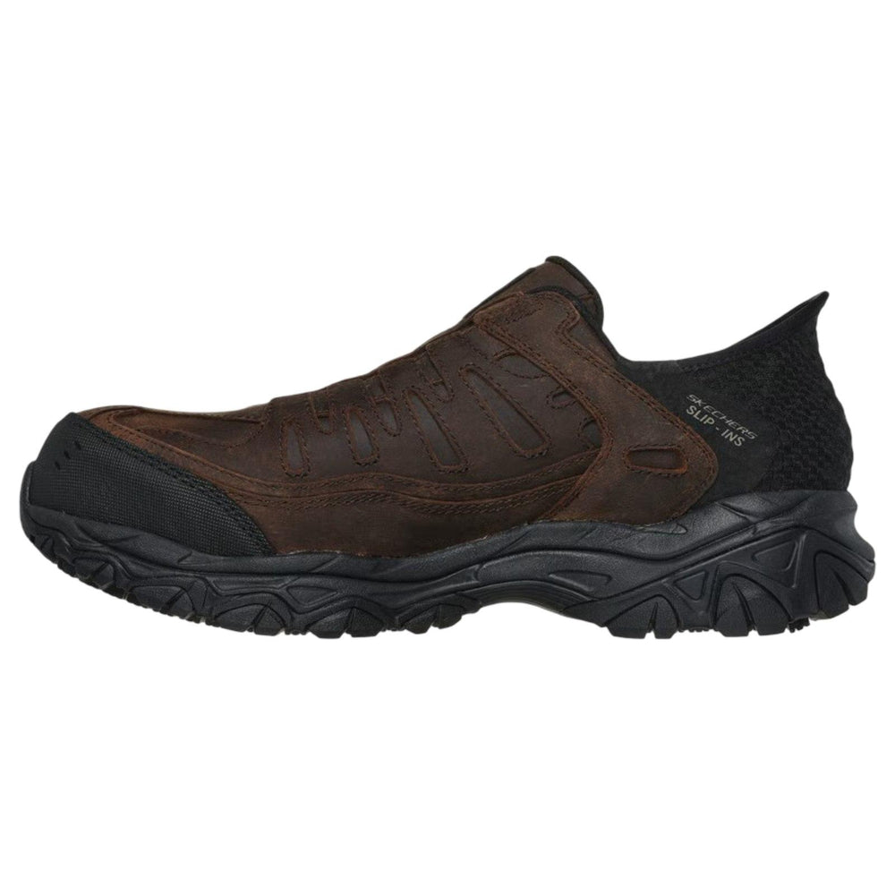 Holdredge Ryker Composite Toe Work Shoe Brown