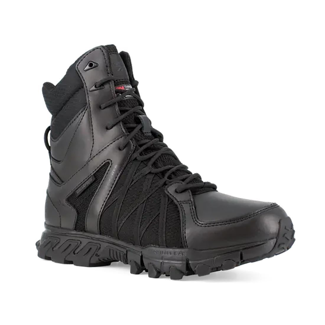 Trailgrip 8 Inch Soft-Toe Waterproof Insulated Side Zip Tactical Boot Black