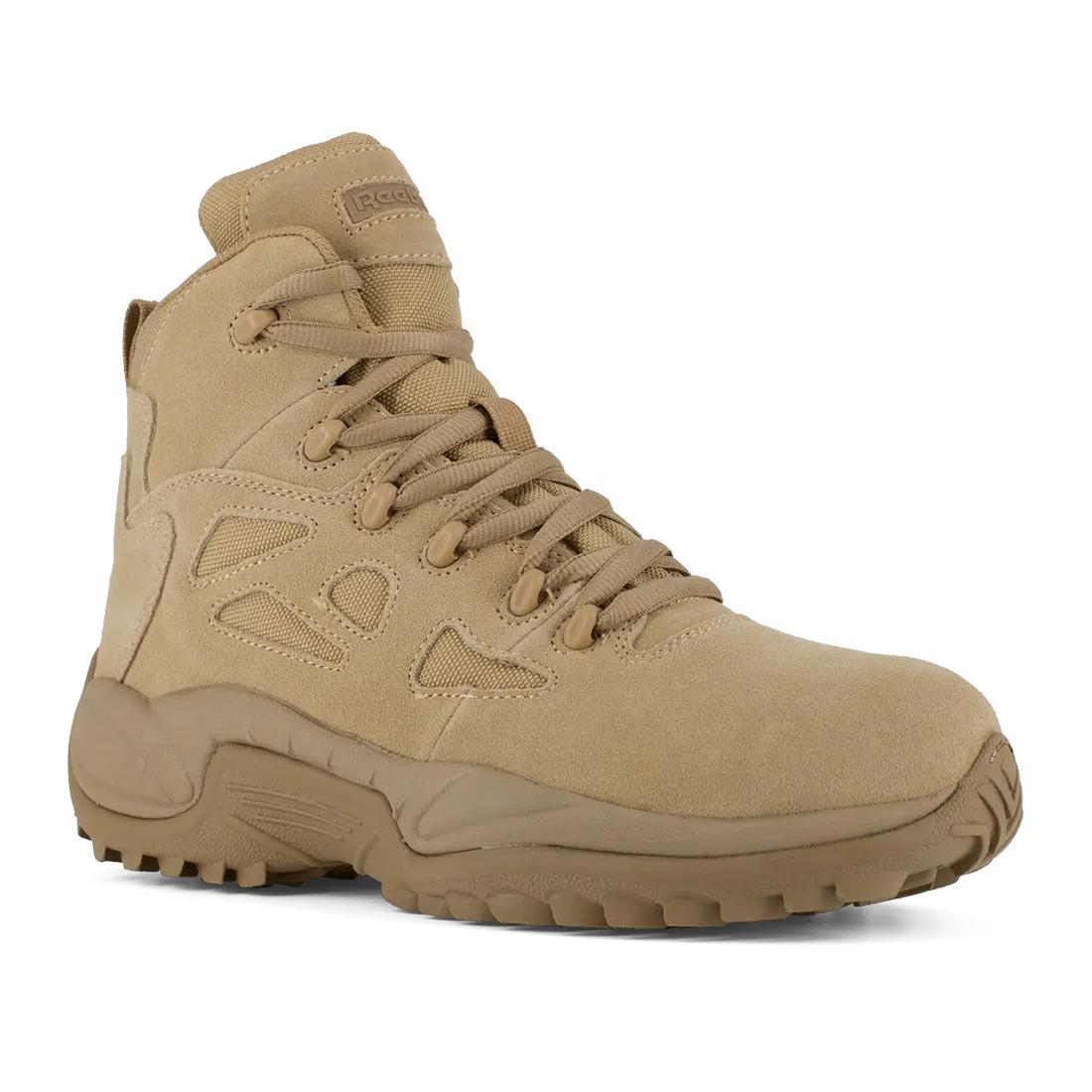 Reebok Rapid Response Rb Military 6 In Comp Toe Desert TanZip