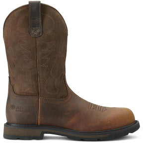 Ariat Groundbreaker Steel-Toe Work Boot Brown Side