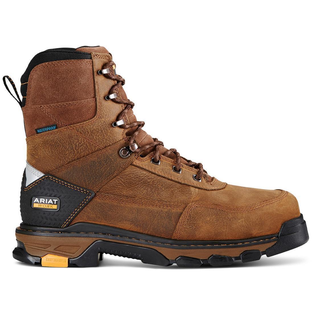 Ariat Intrepid 8 inch Composite-Toe Waterproof Work Boot Rye Brown Detail