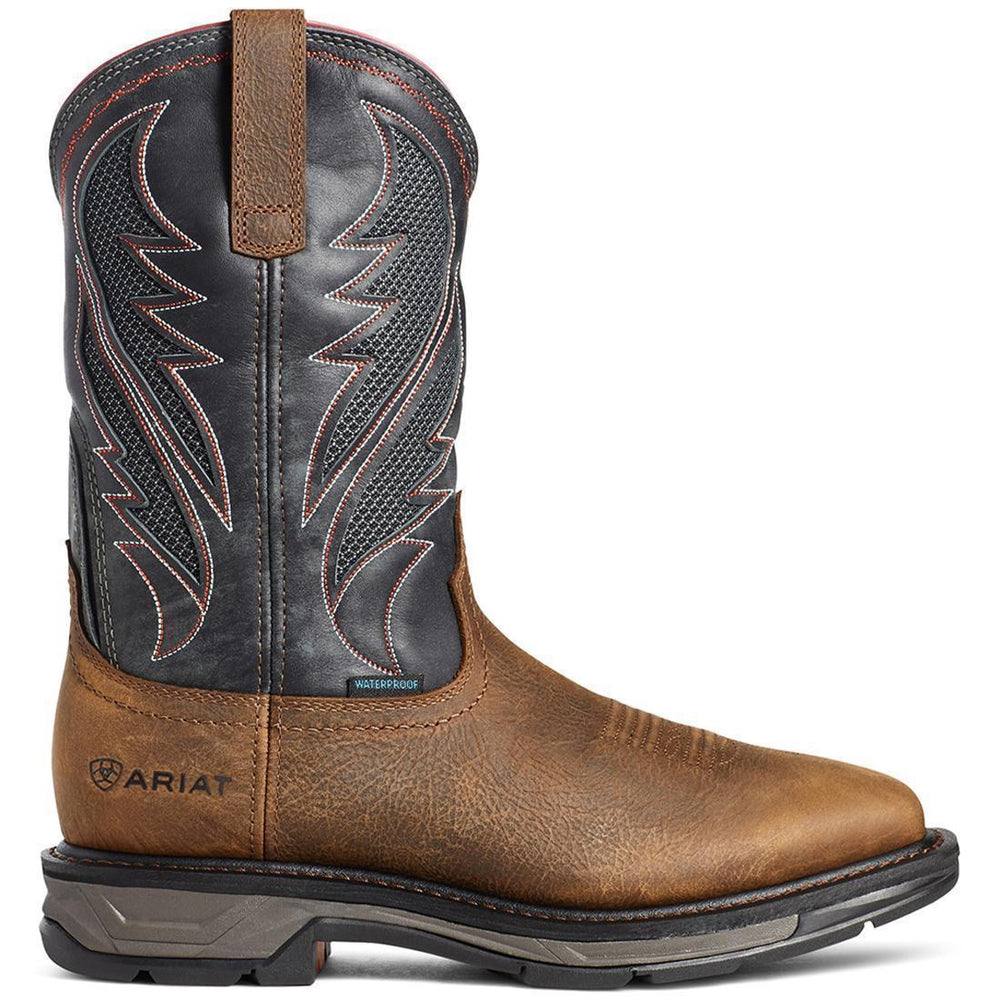 WorkHog XT VentTEK Waterproof Work Boot Rye Brown