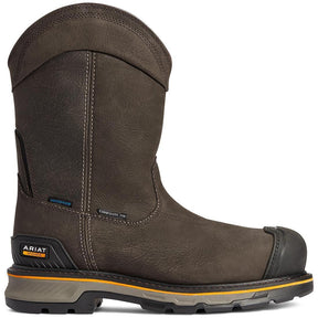 Ariat Stump Jumper Composite-Toe Waterproof Pull-On Work Boot Iron Coffee Profile