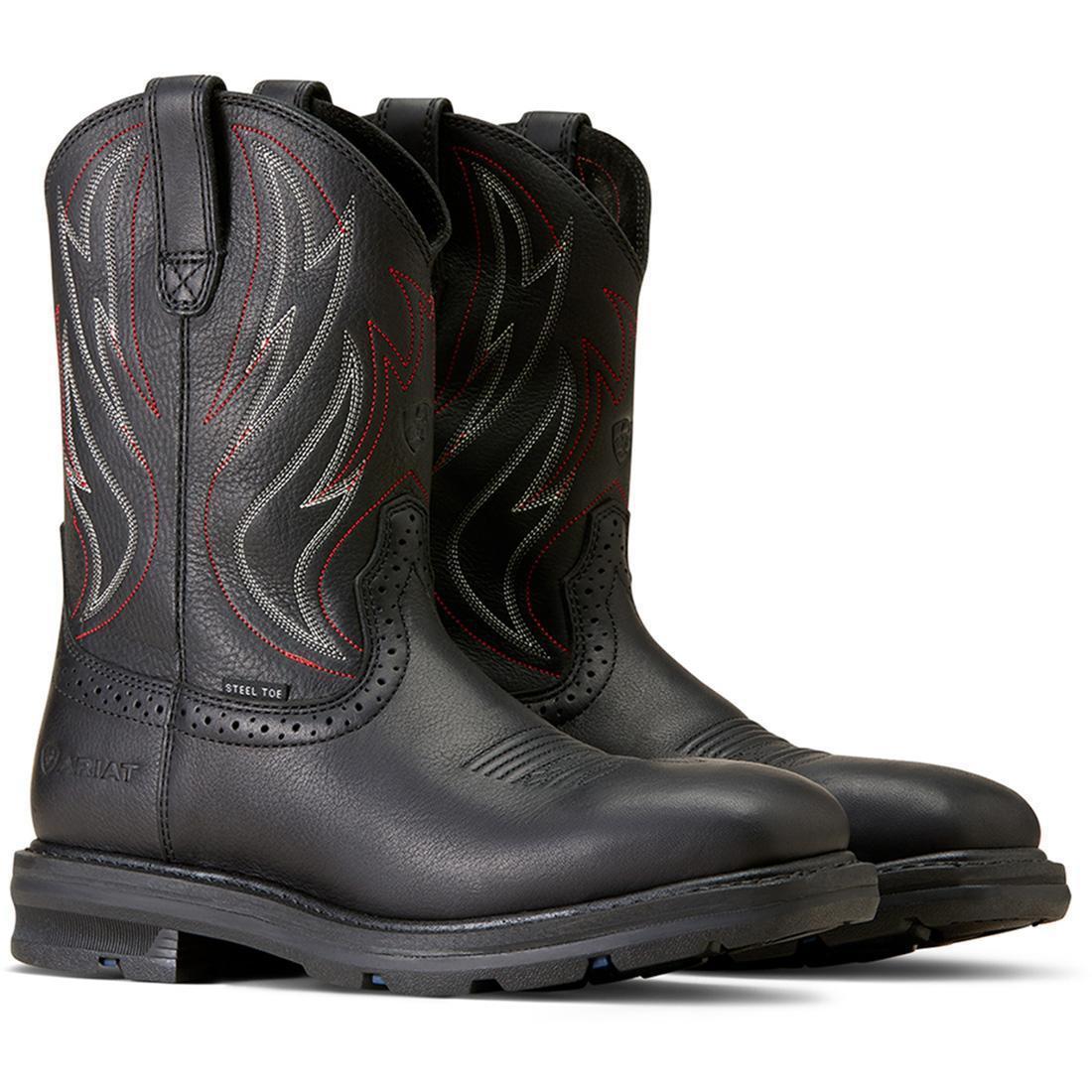 Ariat Sierra Shock Shield Steel Toe Boot - Black – Steel Toes