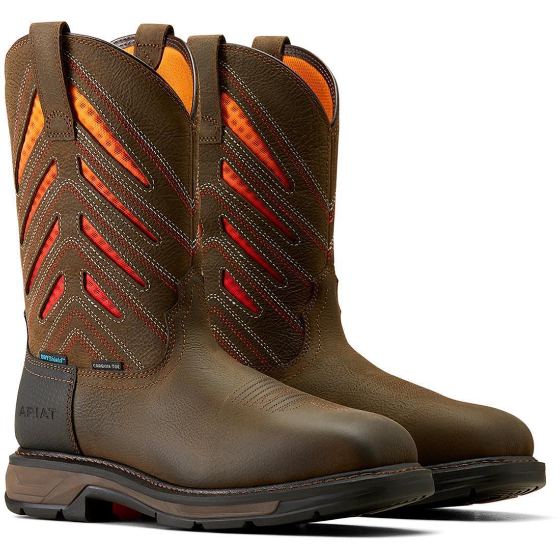 Ariat WorkHog XT VentTEK WP Carbon Toe Boot - Iron Coffee – Steel Toes