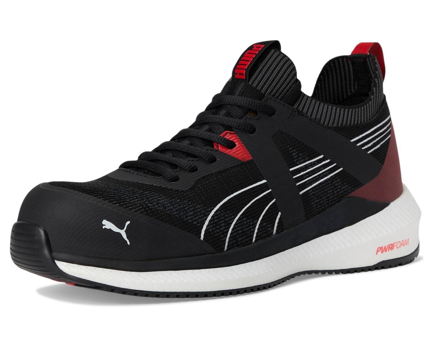 Puma Safety Turbo Black Composite Toe Work Boots – Red – Steel Toes