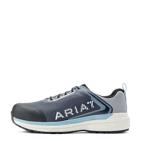 Ariat Outpace SD Women's Composite Toe Work Shoe - Grey Heel
