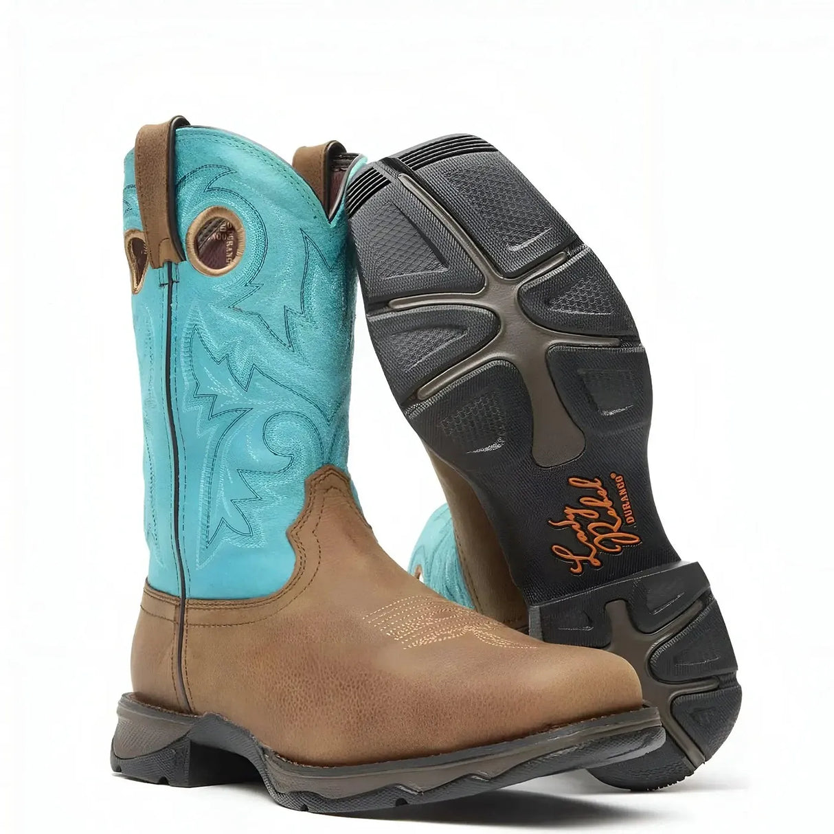 Durango Women’s Lady Rebel Work by Durango Steel Toe Western Boot Sole