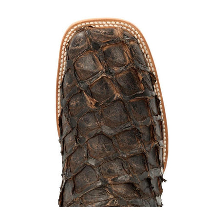 Premium Exotics Dark Brown Pirarucu Western Boot DDB0380