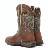 Durango Women’s Durango Maverick Steel Toe Waterproof Western Work Boot Rugged Tan Sole