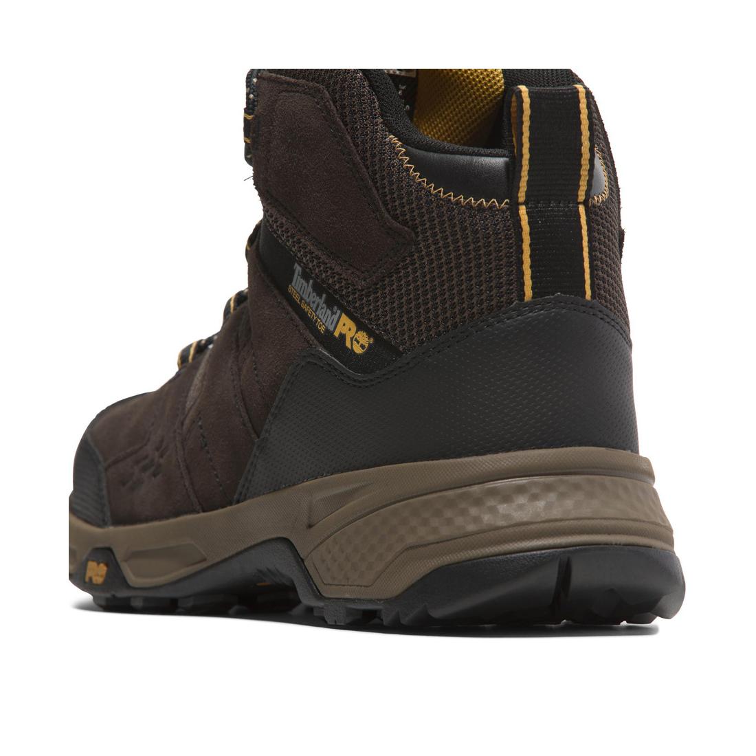 Switchback Lt 6 Inch SD10 Steel-Toe Work Boot Brown/Yellow