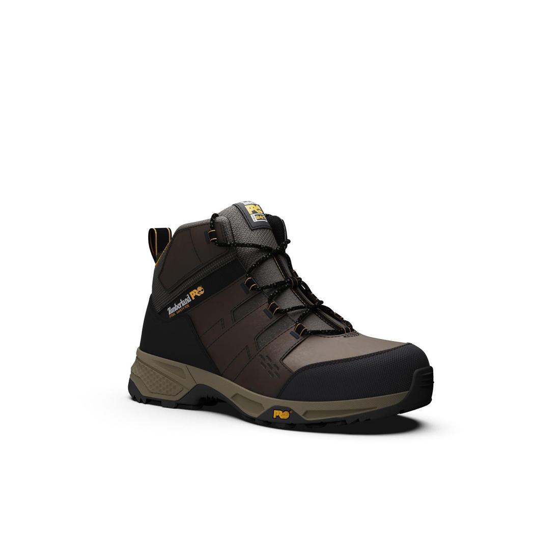 Switchback Lt 6 Inch SD10 Steel-Toe Work Boot Brown/Yellow
