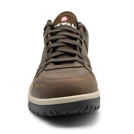 Airwalk Mongo Leather Composite Toe Work Shoes – Chocolate Brown 4