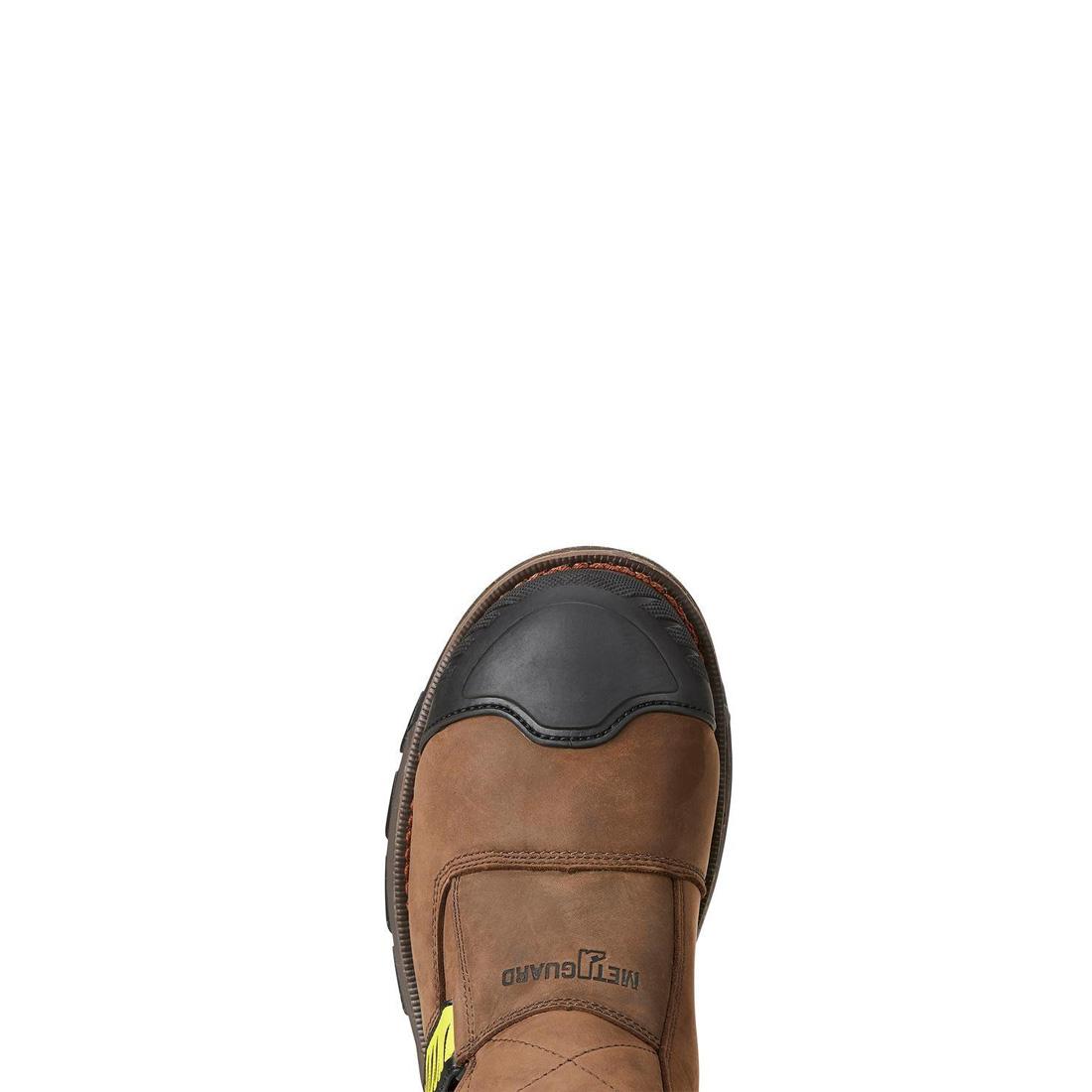 Ariat Catalyst VX 8 inch Composite-Toe Waterproof MetGuard Work Boot Oily Distressed Brown Upper