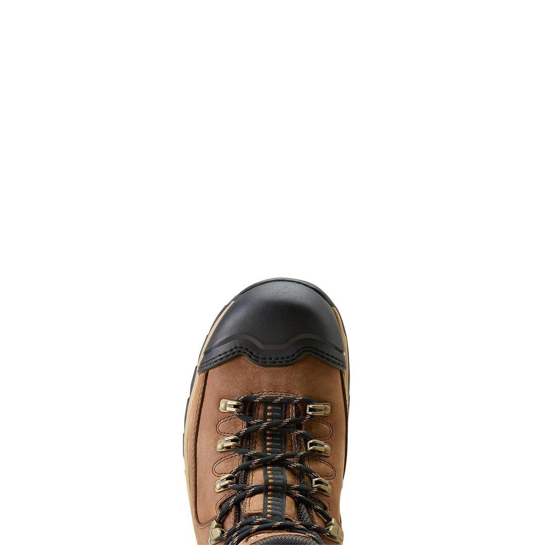 Ariat Endeavor 6 inch Soft-Toe Waterproof Work Boot Dusted Brown Upper