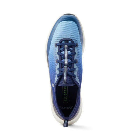 Ariat ShiftRunner Soft-Toe Shoe Blue Waves Upper