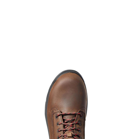 Ariat Turbo 8 inch Carbon-Toe Waterproof USA Assembled Work Boot Rich Brown Upper