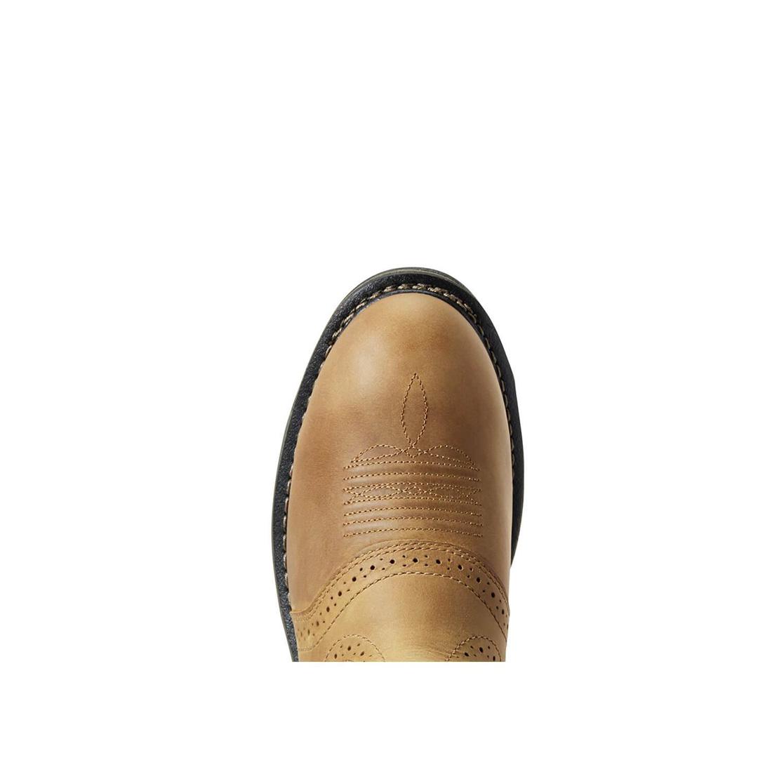 Ariat WorkHog Pull On CT Boot Aged Bark Steel Toes