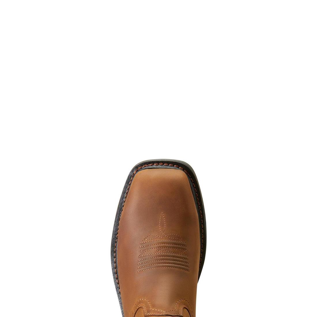 Ariat WorkHog XT Phoenix Carbon Toe Work Boot Distressed Brown Sole