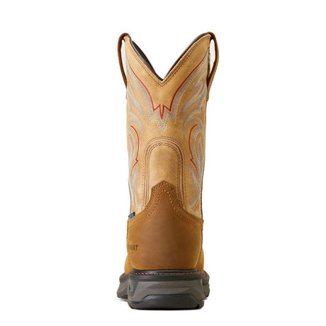 Ariat WorkHog XT Waterproof Carbon Toe Work Boot Distressed Brown Upper