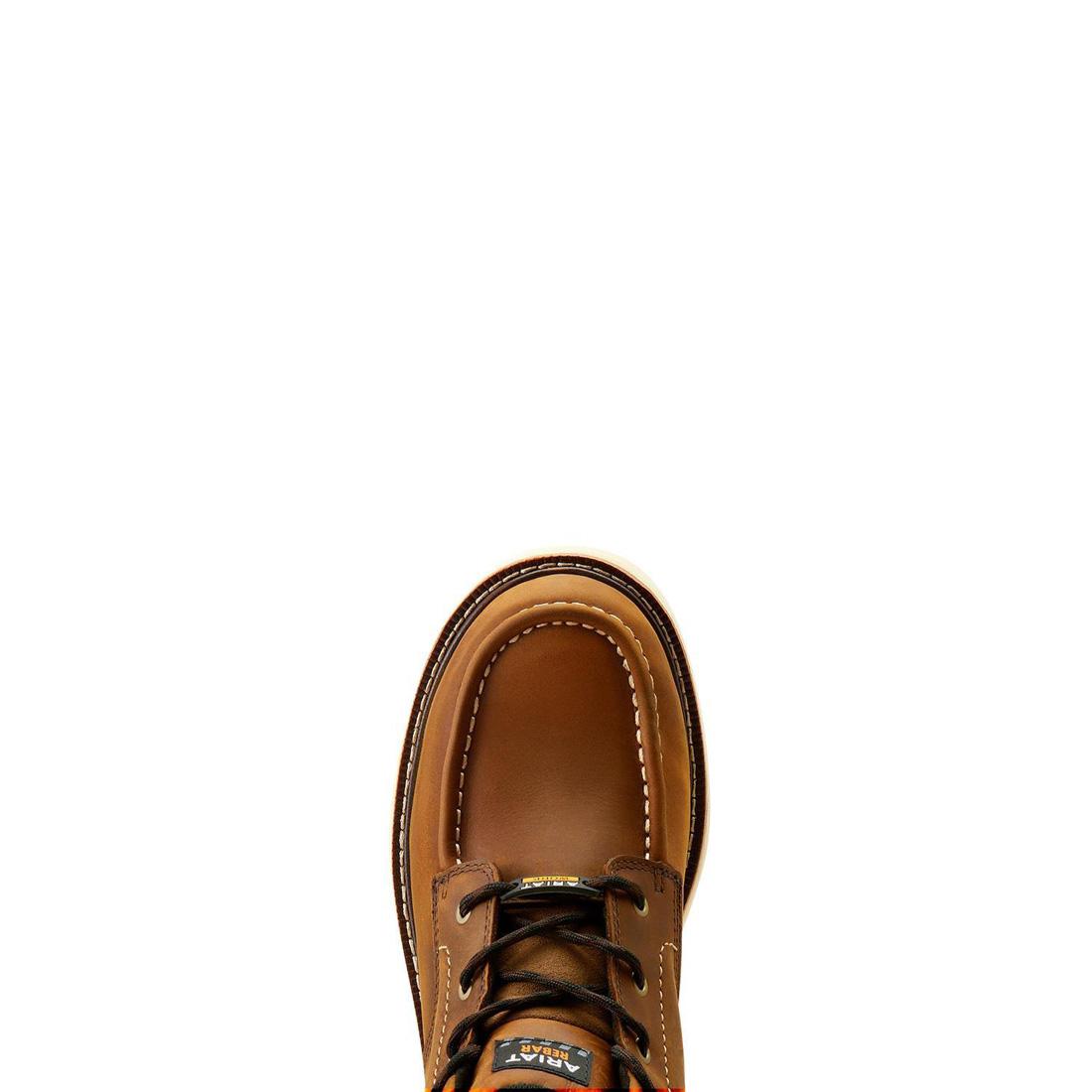 Rebar Lift Soft-Toe Waterproof Chukka Boot Distressed Brown