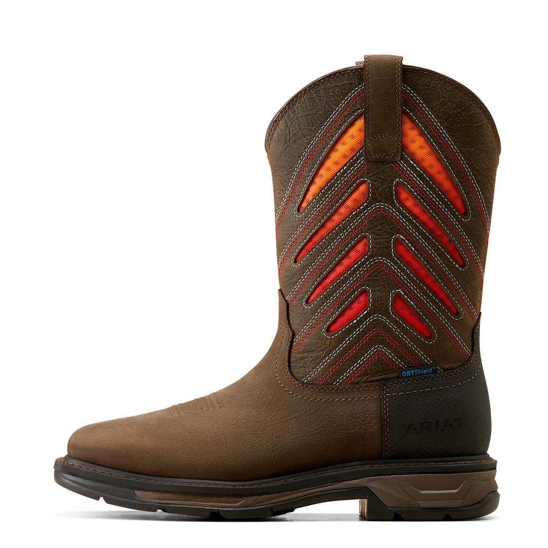 WorkHog XT VentTEK Waterproof Soft-Toe Work Boot Iron Coffee