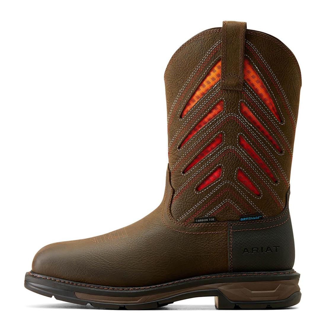 WorkHog XT VentTEK Waterproof Carbon-Toe Work Boot Iron Coffee
