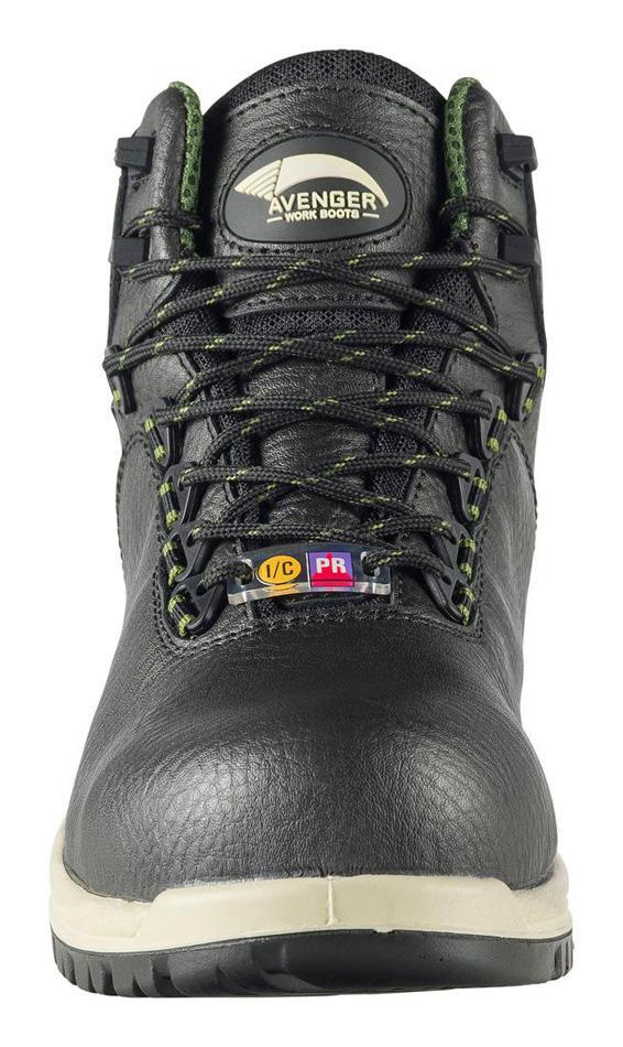 Avenger Breaker 6" Waterproof Puncture Resistant Composite Toe Work Boots – Black A7282 Front Image