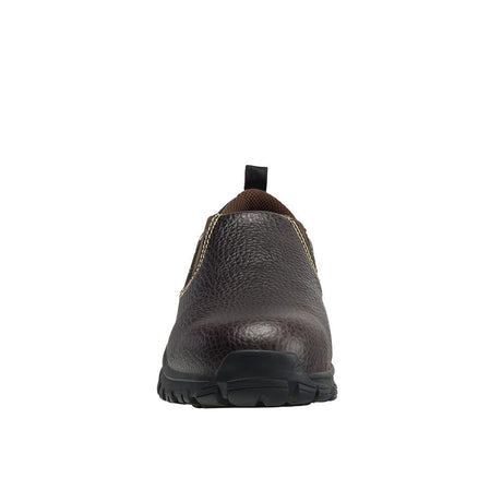 Avenger Flight Women’s SD10 Alloy Toe Slip-On Work Shoes – Brown A7020 Front Image