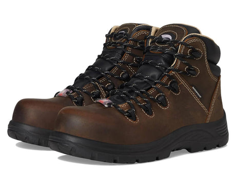 Avenger Framer Women’s Insulated Puncture Resistant Composite Toe Work Boots – Brown A7130 Front Image