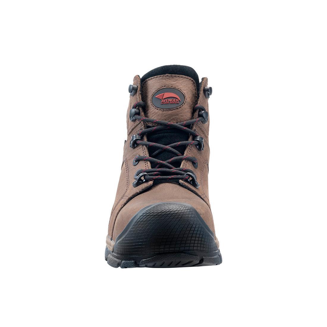 Avenger Ripsaw Puncture Resistant Alloy Toe Work Boots – Brown A7336 Front Image