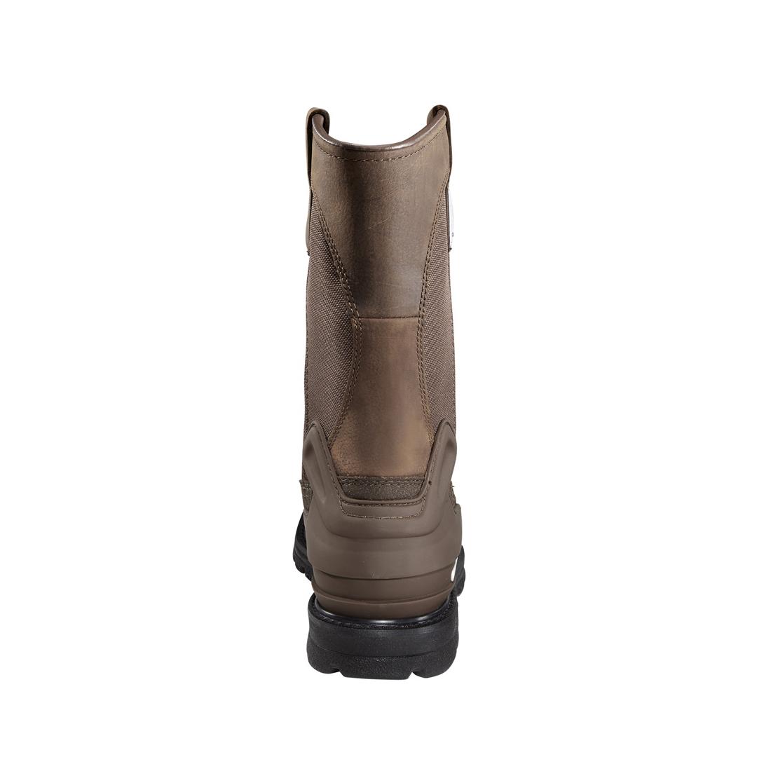 Carhartt 11" Heritage Steel-Toe Waterproof Wellington Pull-On Work Boot Dark Brown CMP1270 back