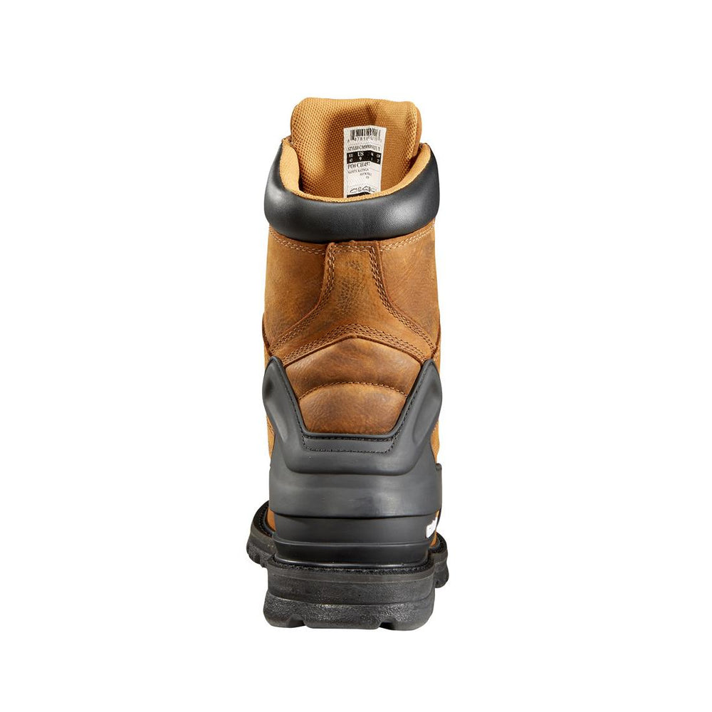 Carhartt 8" Heritage Waterproof Steel Toe Work Boot Brown CMW8200 front