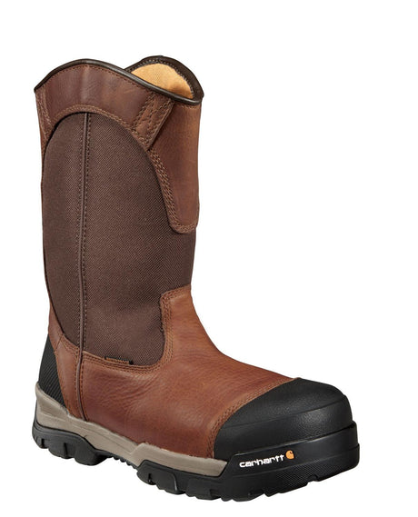 Carhartt-Carhartt Ground Force Wp 10" Composite Toe Red Brown Wellington Work Boot-Steel Toes-1