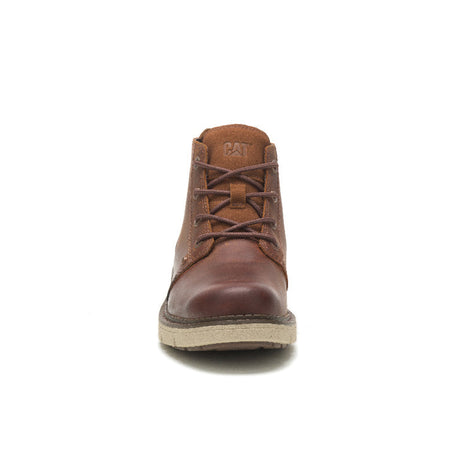Caterpillar Covert Soft-Toe Waterproof Mid Boot Leather Brown P725465 Front Image