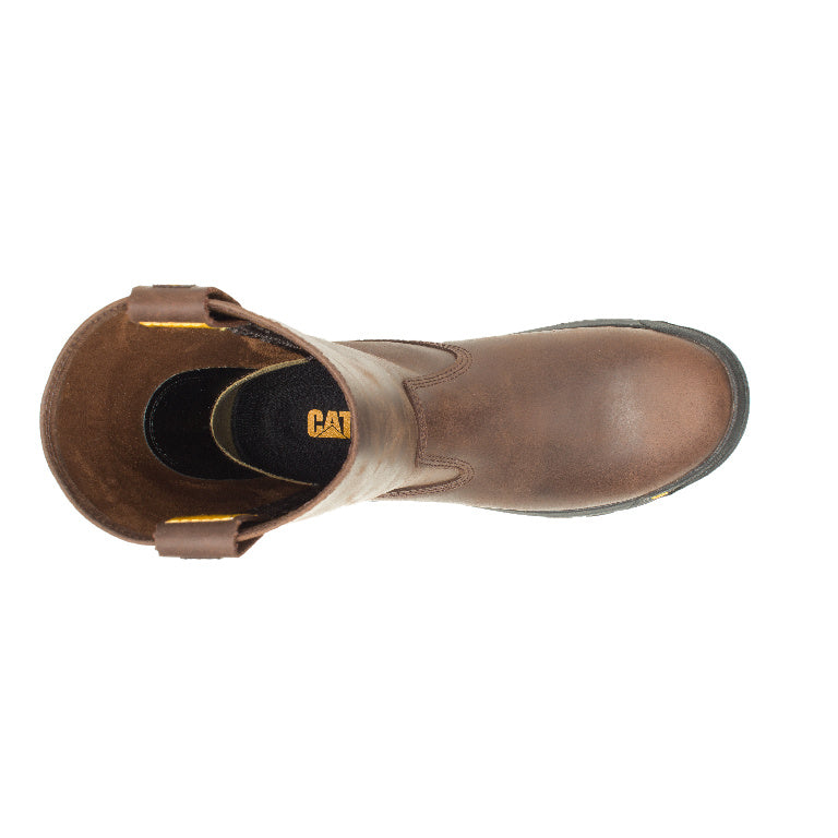Caterpillar Drawbar Soft-Toe Pull On Work Boot Brown P51034 Front Image