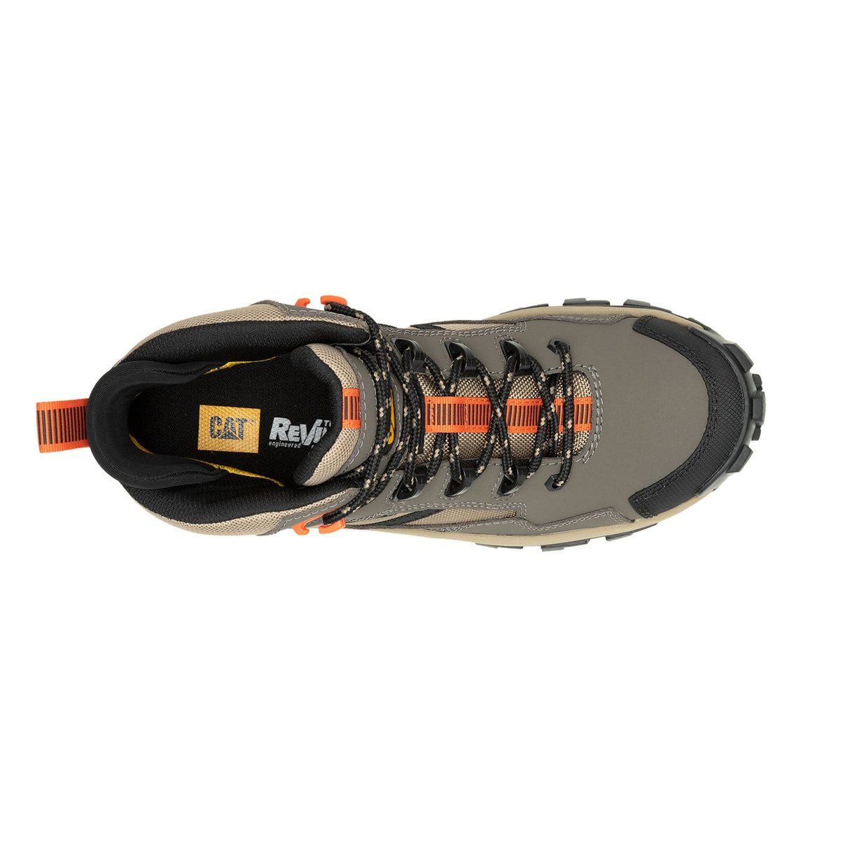 Caterpillar Invader Mid Vent Composite-Toe Work Boot Tan/Green P91666 Front Image