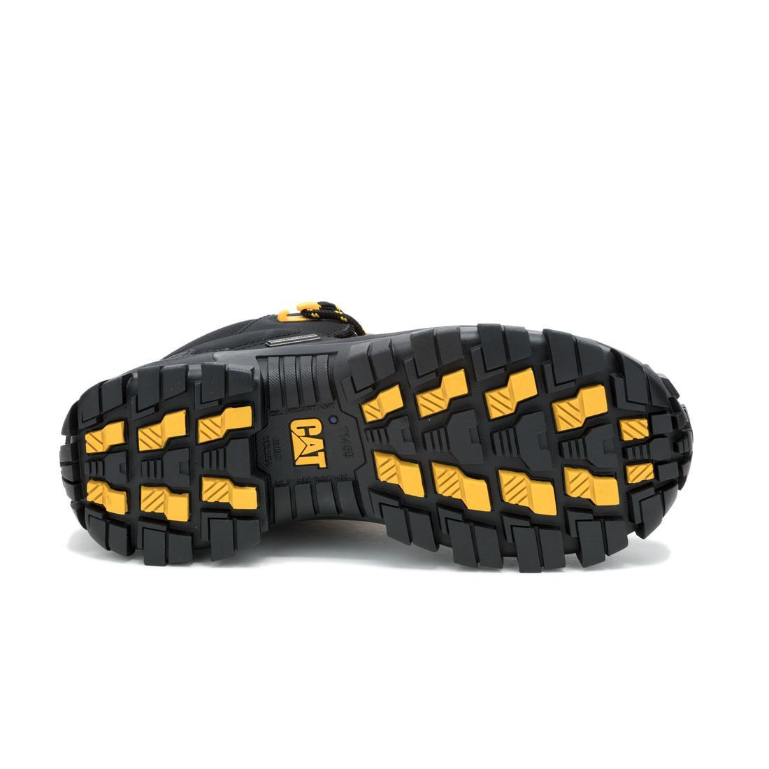 Caterpillar Invader Mid Vent Waterproof Composite-Toe Boots Black P91756 Front Image