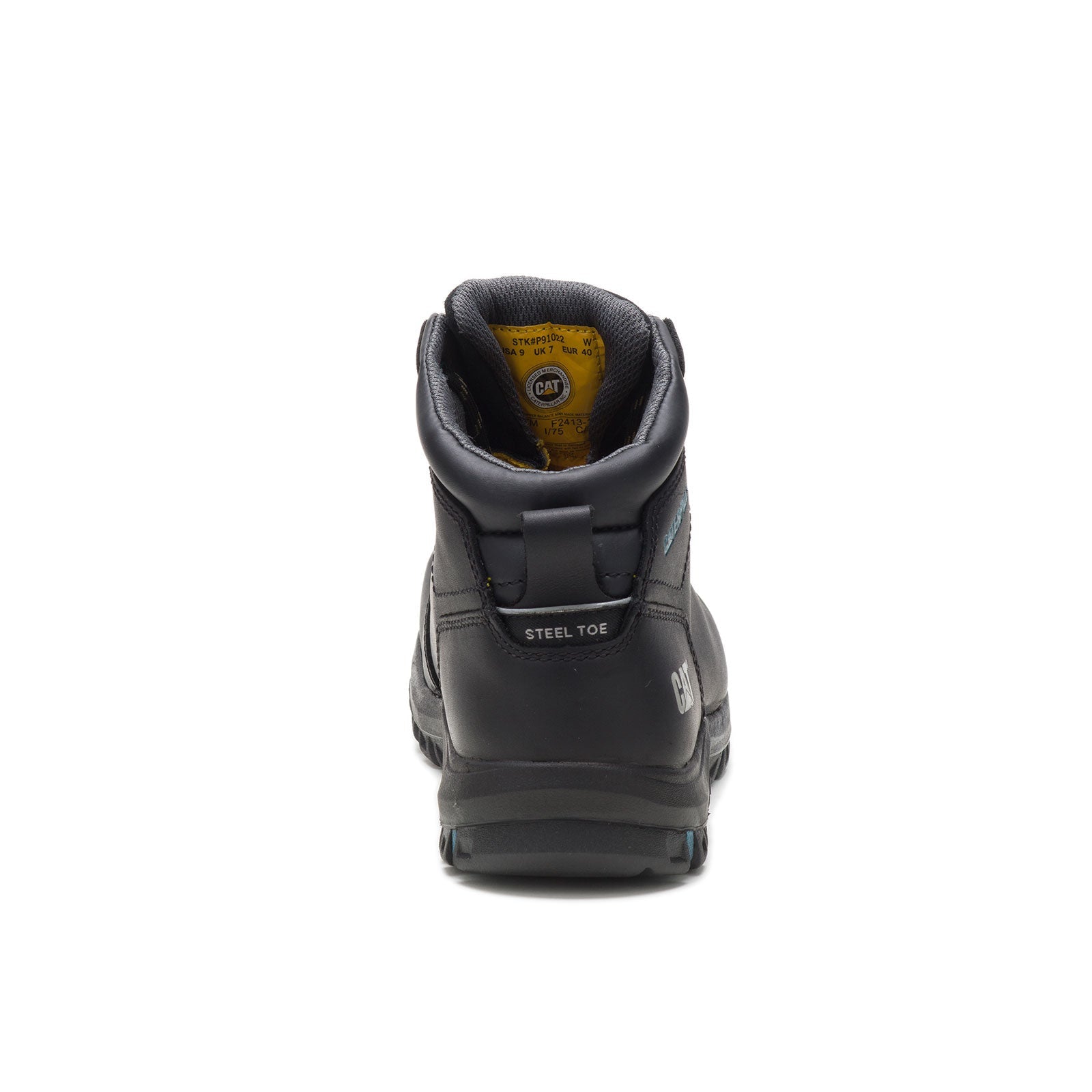 Women s Caterpillar Mae Steel Toe Waterproof Work Boot Black 10 M