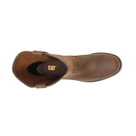 Caterpillar Revolver Steel-Toe Work Boot Dark Brown P89516 Front Image