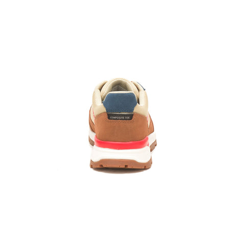 Caterpillar Venward Composite-Toe Work Shoe Orange/Tan P91478 Heel Image